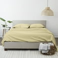 thumbnail image 3 of Linen Market 4 Piece Sheet Set Patterned, Queen, Honeycomb Yellow, 3 of 5
