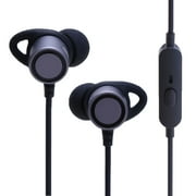 3.5mm Plug In-Ear Earphone with Microphone Wire Control(Black Gray)-159438.02