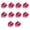 Pink, variant on Travel Friendly Heart Shaped Lipstick Organizers 10 Pieces Clear Scale Cosmetic Bottles For Skincare Products