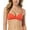 Orange, variant on Vince Camuto womens Draped Bikini Top, m, Orange