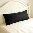 thumbnail image 5 of Ultra Soft Body Pillowcase, Black, 20x54 Inch, Brushed Microfiber with Envelope Closure, 1 Pack, 5 of 7