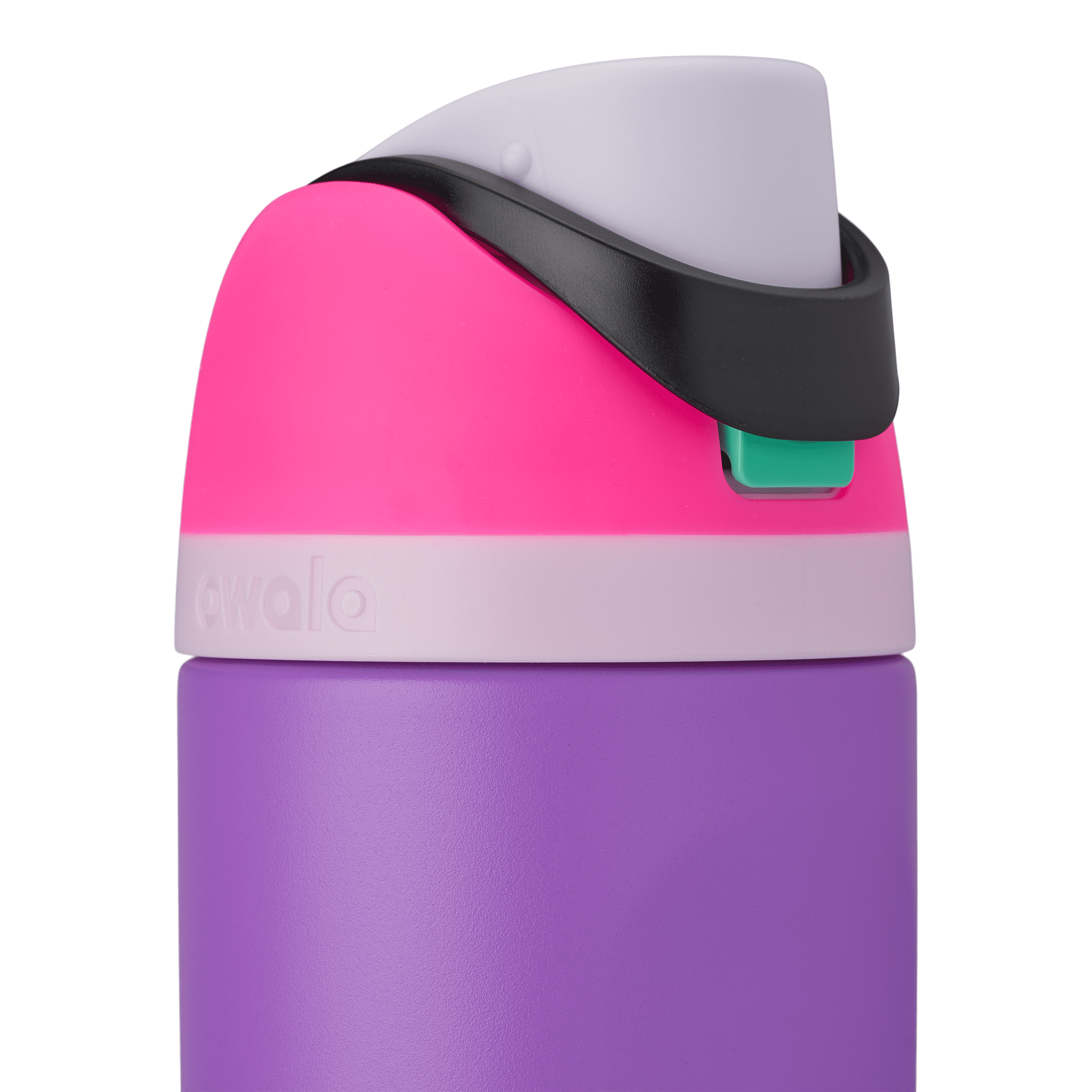 Owala FreeSip Insulated Stainless Steel Water Bottle with Straw and Carry Handle, 19 Ounce, Darling Diva Purple