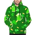thumbnail image 5 of Bingfone St Patrick'S Day2 Men'S Drawstring Hoodie Long Sleeve Pocket Sweatshirts-4x-Large, 5 of 9