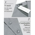 thumbnail image 5 of ETHAN Light Gray Mens Vest Casual for Formal Wear Traje De Vestir Para Hombre Vest for Men XS, 5 of 9