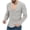 Gray, variant on WREESH Men's Fashion T-Shirts Casual Long Sleeve T-Shirt Pullover Knitwear V-Neck Solid Color Base Shirt Blue