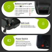 4Prong 52V 20AH Ebike Battery 52V Electric Bike Battery 2000W Lithium Battery for Adult Electric Scooter Motor