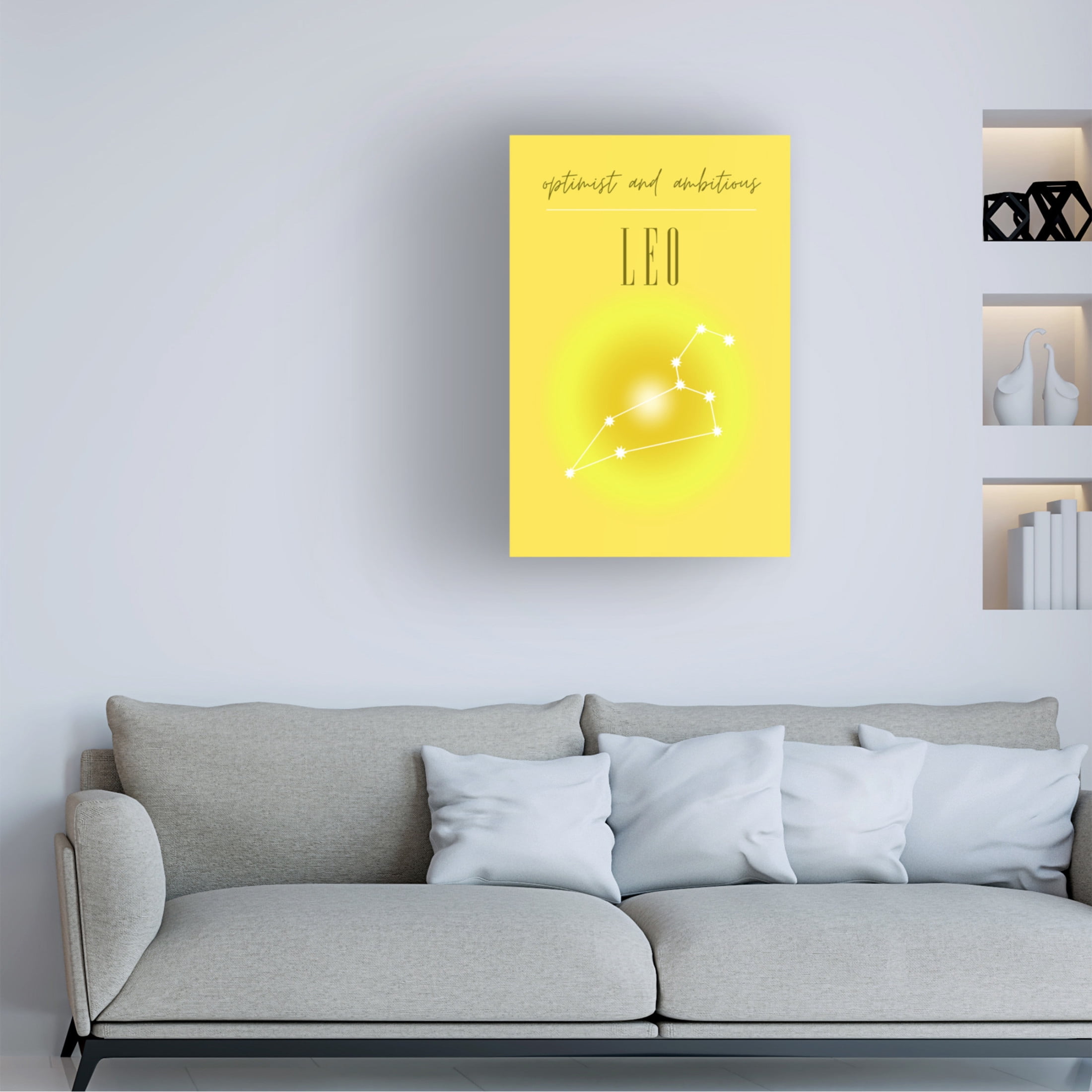 Trademark Fine Art Amelie Leo Zodiac Print Art Canvas Wall Art