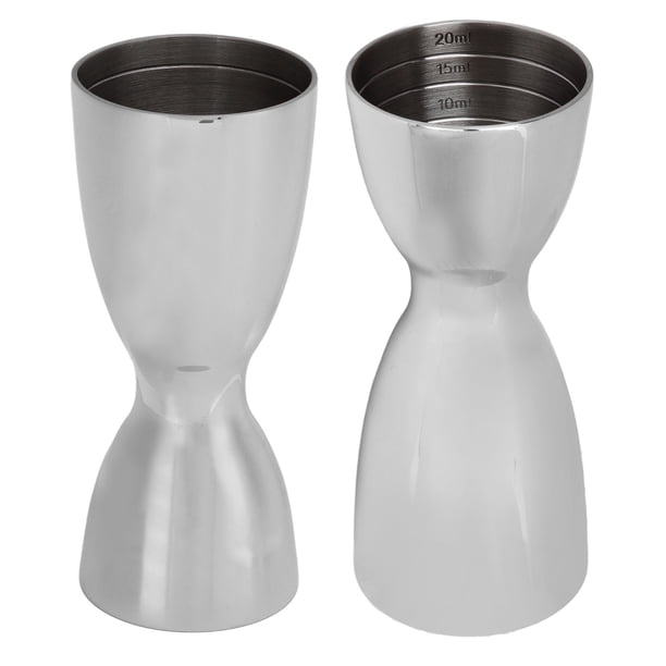 Jigger de coccctel de acero inoxidable, Herramiente de coctelería de Doble Cabezal Para Bar en Casa