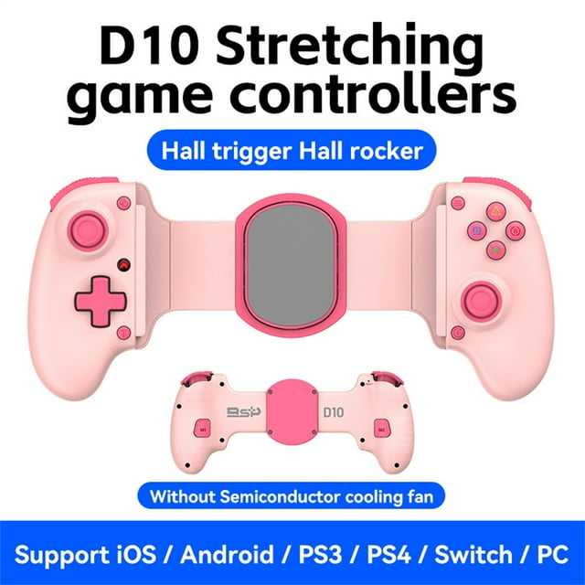 Tablet Controller Handle Wireless Game Stretching Joystick Dual Hall Sensor Gamepad With Six-axis Motion Sensing For Phones