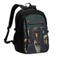 thumbnail image 1 of Disketp Stylish Avian Gathering Mochila de Viaje Estampada para Laptop con Puerto de Carga USB, Mochila Impermeable para Computadora – Regalo para Hombres y Mujeres, 1 of 7