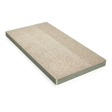 UPC: 0819767016526 | WAY BASICS Premium Cat Scratcher Pad with Silvervine Catnip – Reversible zBoard Lasts 5x Longer  London Grey