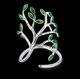 thumbnail image 4 of (Juego de 2) Anillos del Árbol de la Vida, Bonitas Decoraciones del Árbol de la Vida, Anillos Ajustables y Hojas Verdes,, 4 of 5