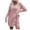Pink, variant on FcBaudy Long Sleeve V-Neck Dress,Summer Dresses for Women,Womens Dresses Fashion Women Casual Buttocks V-Neck Solid Bandage Leeve Dress Women Dress