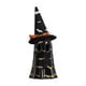 thumbnail image 2 of Estatua fantasma de luz fantasma, decoración creativa con sombrero de bruja, escultura fantasma de Halloween Negro, 2 of 9