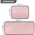 thumbnail image 3 of Glitter Texture Kitchen Rug, Set of 2 Decoration Non Skid Washable Soft Absorbent Anti Kitchen Floor Mats for Kitchen Office Laundry Room Bathroom (19"x27"+19"x47"), 3 of 7