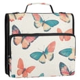 thumbnail image 5 of FORMRS Zipper Binder with Shoulder Strap 2-inch Ring 500 Sheet Capacity File Bag, Colorful Butterflies, 5 of 5