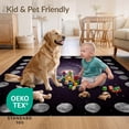 thumbnail image 4 of ODIKA 2'x3' Ultra-Soft Accent Mat, Purple Starry Cosmic Galaxy Phases Border Scattered Field Constellation None Washable, Bare feet friendly, Easy Care Indoor rug for Bedside, Footrest, 4 of 7
