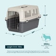 thumbnail image 4 of SportPet Designs Airline Approved Plastic Dog Kennel, Small, 4 of 13