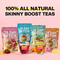 thumbnail image 2 of SkinnyBoost 28 Day Detox Tea Kit-1 Daytime Hibiscus (28 Bags) 1 Evening Apple Cinnamon(14 Bags) Non GMO, Vegan, All Natural, Green Tea and Herbal Teas for Natural Detox and Cleanse, Reduce Bloating, 2 of 6