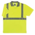 thumbnail image 1 of Ergodyne GloWear 8295 ANSI High Visibility Lime Reflective Polo Shirt, Large, 1 of 1