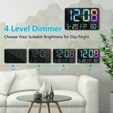 Large Display Digital Wall Clock with Countdown Timer Auto Dimming ...