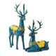 thumbnail image 1 of 2 estatuas de reno de estilo nórdico, pareja de alces, amantes , figuritas de resina de pie, adornos para escritorio, oficina, hogar, armario BLESIY Escultura de ciervo, 1 of 8