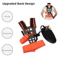 thumbnail image 3 of Trimmer Shoulder Strap, Padded Belt Double Trimmer Carrying Strap, Adjustable Easy Release Brush Cutter Harness Shoulder for Lawn Mowers(Orange), 3 of 7