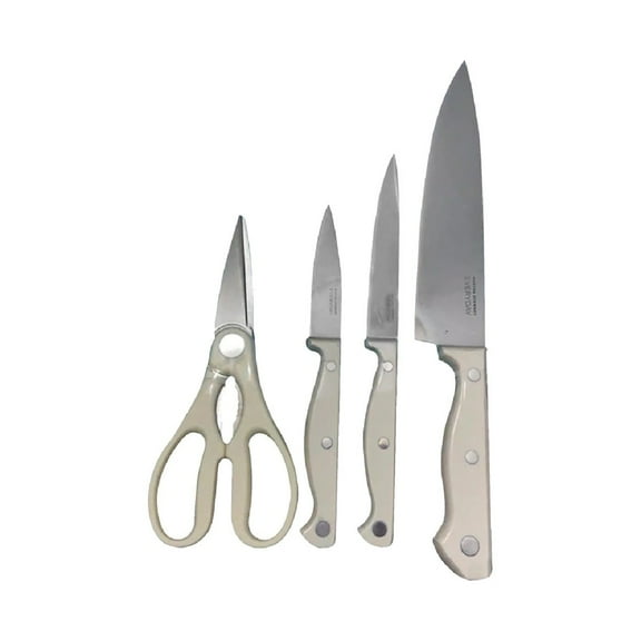 Martha Stewart Everyday 4 Piece Stainless Steel Cutlery Set in Linen