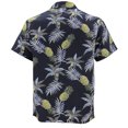 thumbnail image 2 of Men's Hawaiian Tropical Luau Aloha Beach Party Button Up Casual Dress Shirt (Pineapple, 2XL), 2 of 4