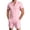 M10-Pink, variant on Rhoudy Men Pants Straight Leg Jumpsuit Short Sleeve Stand Collar Romper Piece Shorts Summer Outfit Fashion Mens Clothes S Yellow