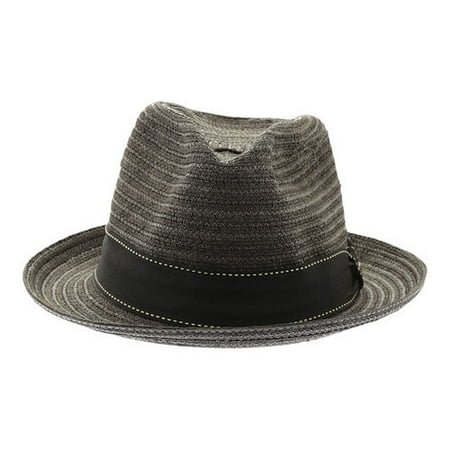 Scala Paper Braid - Men's Scala MS324 Vent Crown Braided Fedora