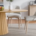 thumbnail image 6 of MAYEERTY 67x33.5x30 Modern Oval Dining Table for 6, Mid-Century Kitchen Table for Dining Room Kitchen, Natural Wood, 6 of 10