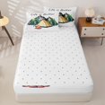 thumbnail image 3 of catabedysis Cartoon Camping Zipper Full Size Comforter Sets with Fitted Sheet and 2 Pillowcases,Nature Mountain Print Zipper Bedding Set For Boys,Multicolor,Reversible,4 Pieces, 3 of 7
