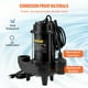 thumbnail image 4 of Bomba sumergible para aguas residuales VEVOR Bomba de agua 3/4 HP 5880GPH Hierro fundido con flotador, 4 of 9