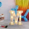 thumbnail image 3 of Fiudx Lámpara con Letras Led Decorativas, Luz Nocturna Tipo Marquesina, Decoración Versátil para El Hogar, Celebraciones de Cumpleaños y Bodas, Ambiente Romántico, Fácil de Usar con Pilas., 3 of 6