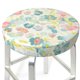 thumbnail image 3 of Balery Watercolor Wildflowers Fundas de asiento para taburete de bar redondo de tela de terciopelo ajustables que protegen de arañazos y manchas para sillas de 14 a 17 pulgadas.-12 inch, 3 of 7