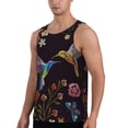 thumbnail image 2 of Haiem Humming Bird Men Workout Tank Top Gym Bodybuilding Sleeveless Muscle T Shirts Athletic Tank Breathable Workout Shirt-XX-Large, 2 of 9