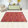 thumbnail image 2 of XMXT Non-Slip Area Rug, Geometric Decorated Ethnic Print Polyester Rugs for Living Room, 72 x 48 inches Red, 2 of 9