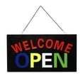 thumbnail image 3 of LED Neon Welcome Open Sign for Business: Lighted Sign Welcome Open  – Indoor Electric Light up Sign for Stores (17 x 10 in) Includes Business Hours and Welcome Open Signs, 3 of 8