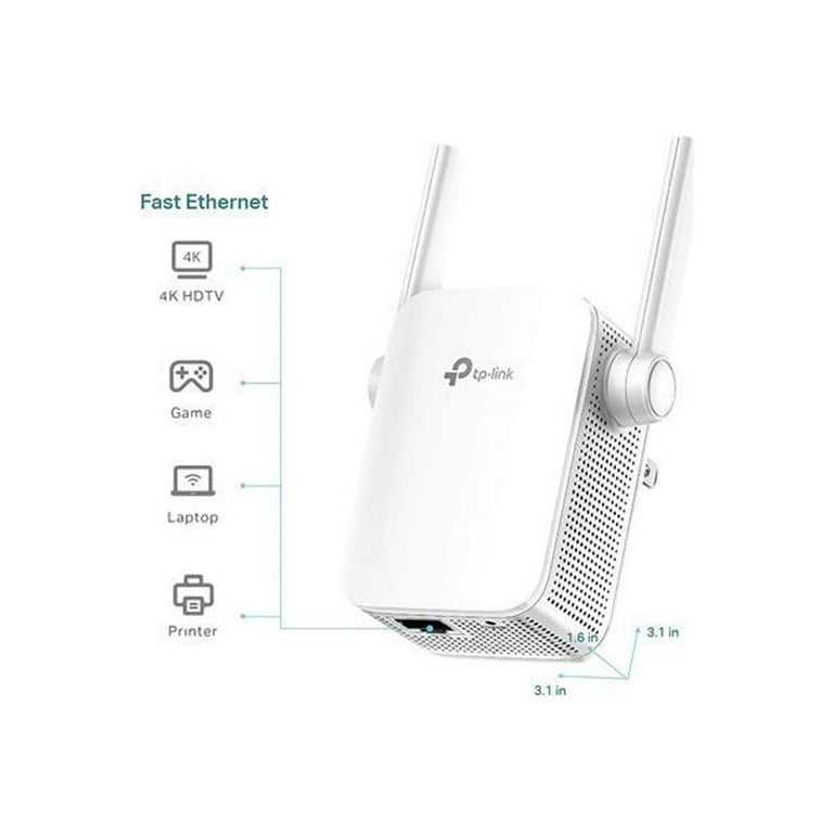 TP-Link N300 WiFi Extender(RE105), WiFi Extenders Signal Booster for Home,  Single Band WiFi Range Extender, Internet Booster, Supports Access Point