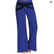 thumbnail image 1 of Pantalones de mujer Pantalones deportivos de patchwork Pantalones de chándal casuales de pierna ancha sueltos, Azul, M Inevent AP002168-14, 1 of 5