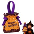 thumbnail image 2 of 10Pcs Halloween Treat Bags for Kids, Drawstring Candy Bags Goodie Bags, Exchange Classroom Gift bag for Halloween Party Favors Decorations Supplies, 2 of 8