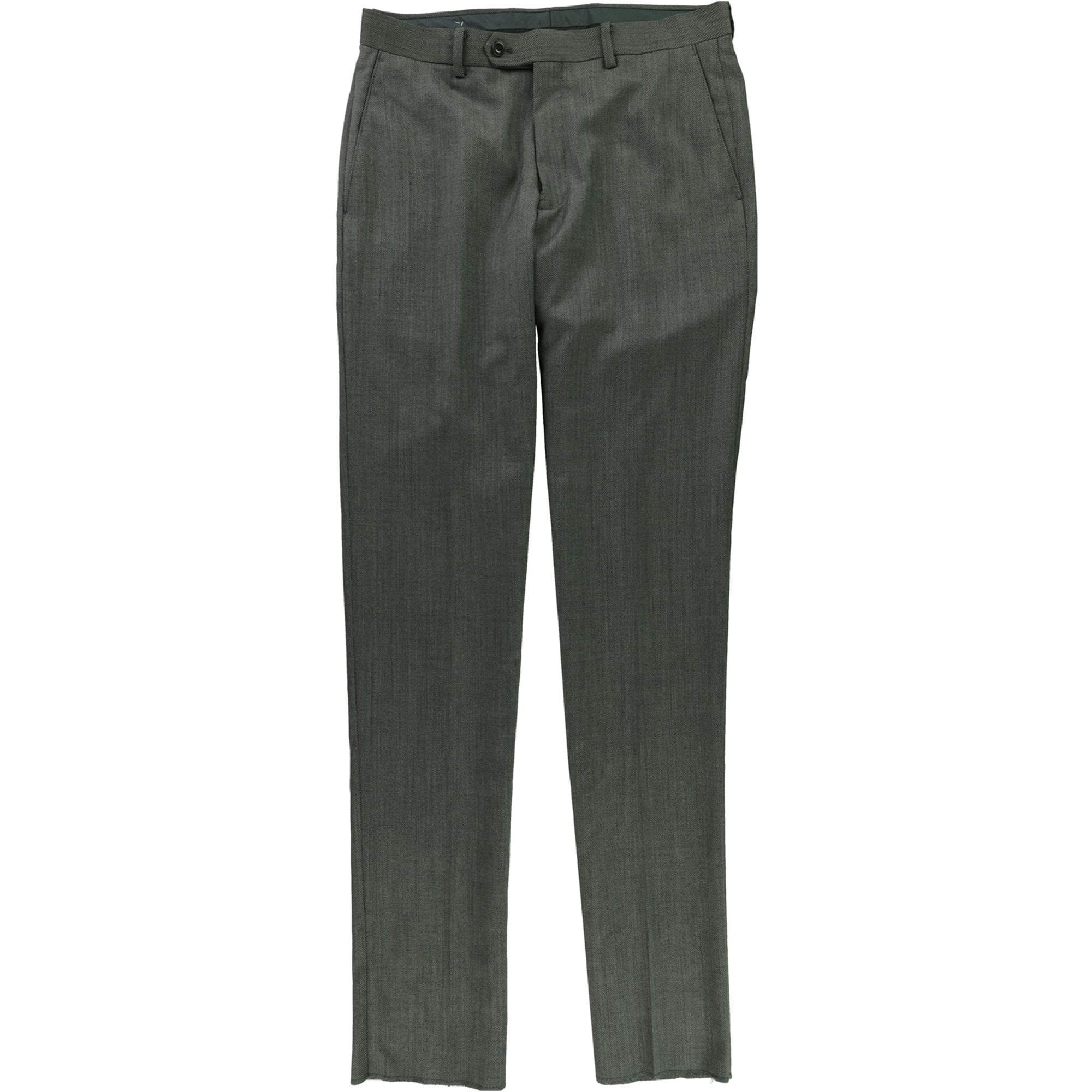 Michael Kors Mens Birdseye Dress Pants Slacks, Grey, 31W x UnfinishedL ...