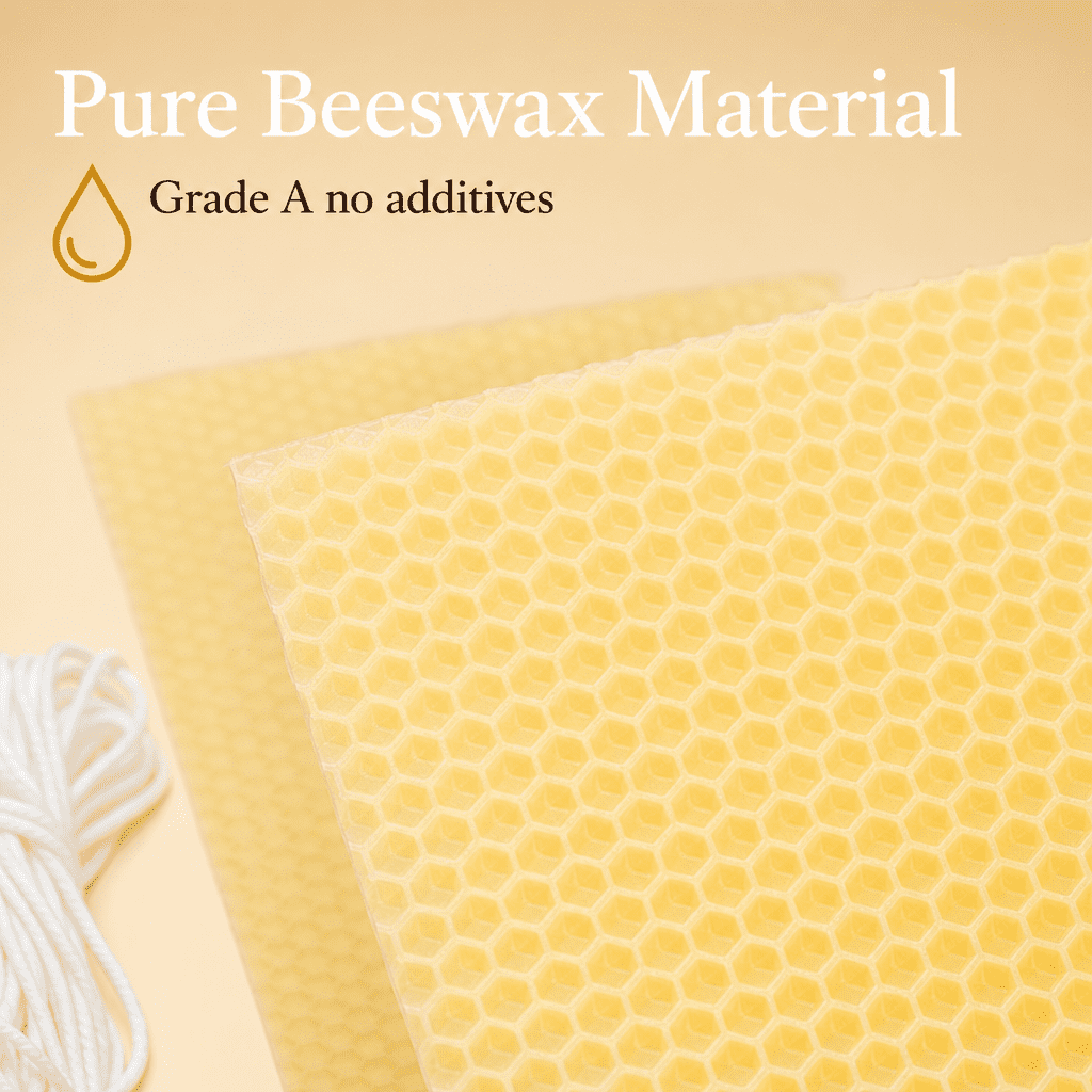Stakich Beeswax Candle Making Kit for Adult 50 Pieces