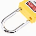 thumbnail image 4 of Candado de Seguridad Resistente con Llave Diferente Grillete Acero Inoxidable Amarillo, 4 of 8