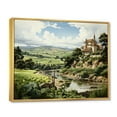 thumbnail image 2 of Designart "France French Vineyard Euphony" Landscapes Floater Framed Canvas Wall Art, 2 of 7