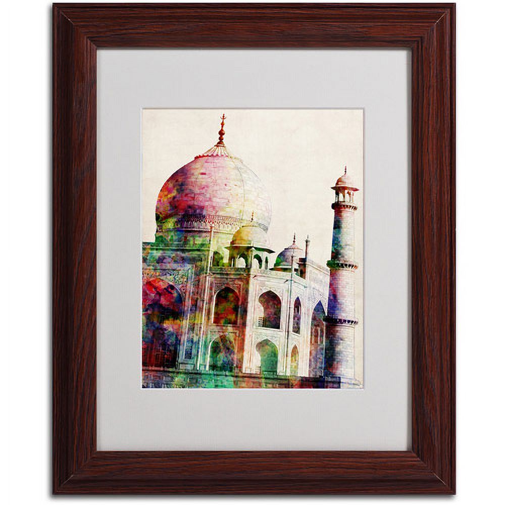 Trademark Art 'Taj Mahal' Framed Matted Art by Michael Tompsett