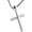 Silver - PH 4:13, variant on Baseball Cross Sports Pendant Stainless Steel Baseball Bat Cross Necklace, Large and Small