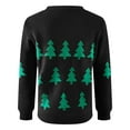 thumbnail image 7 of zaveiop Christmas Tree Sweaters for Women Cute Fuzzy Funny Wintertime and Holiday Parties Knitted Pullover Sweater (Black, S), 7 of 7
