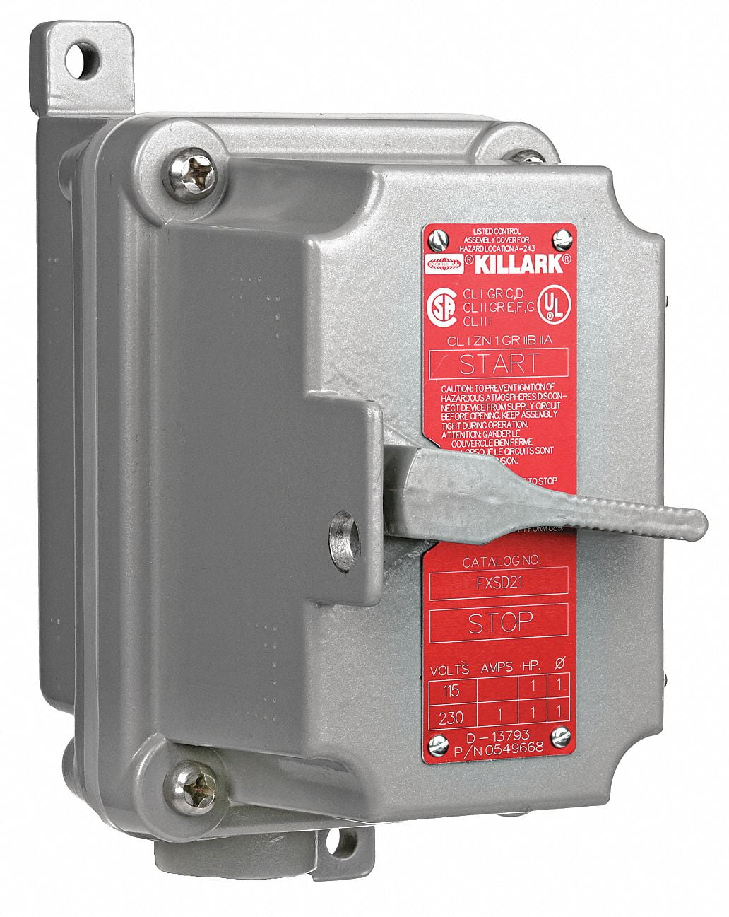 Hubbell Killark Tumbler Switch,120/277VAC FXS51C